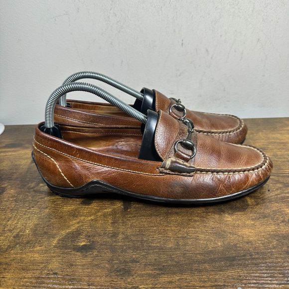 Martin Dingman‎ Bill Horse Bit Loafer Shoes Men's Size 8.5 - Picture 1 of 8